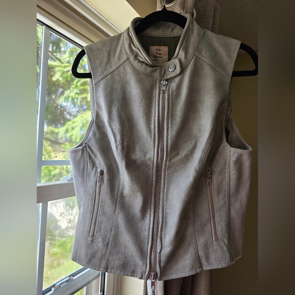 Free People Sweeney Vegan Leather Vest Jacket Size Small New With Tags - Picture 5 of 12